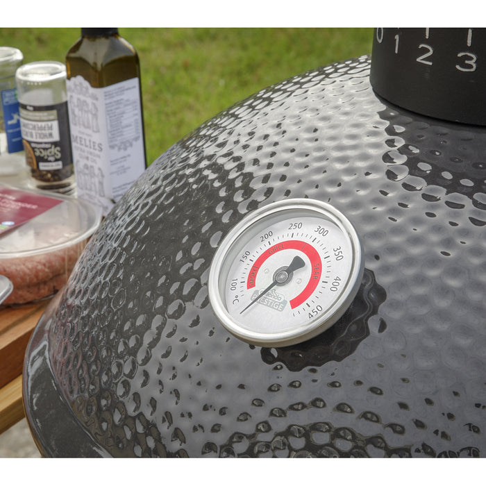 40cm Ceramic Kamado Egg BBQ Grill Smoker & Accessories Set Charcoal & Wood Pizza - LoopsDirect