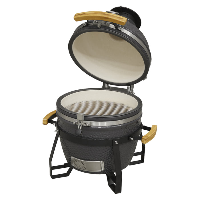 40cm Ceramic Kamado Egg BBQ Grill Smoker & Accessories Set Charcoal & Wood Pizza - LoopsDirect