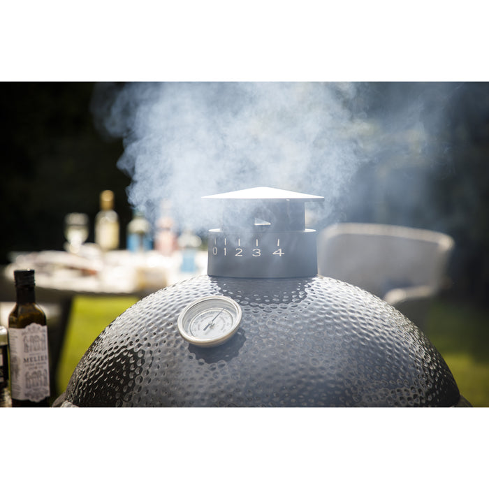 56cm Ceramic Kamado Egg BBQ Grill & Smoker - Charcoal & Wood Fired Garden Cooker