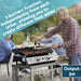 2 Burner Portable Flat Top Plancha Grill - Stainless Steel Smash Burger Camping - LoopsDirect