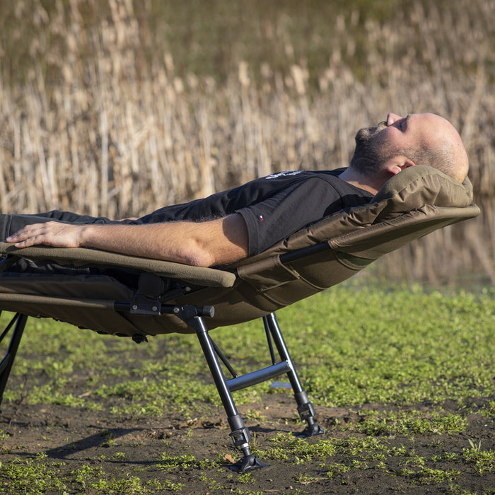 2 PACK Reclining Portable Fishing Chair Adjustable Height Uneven Terrain Seat - LoopsDirect