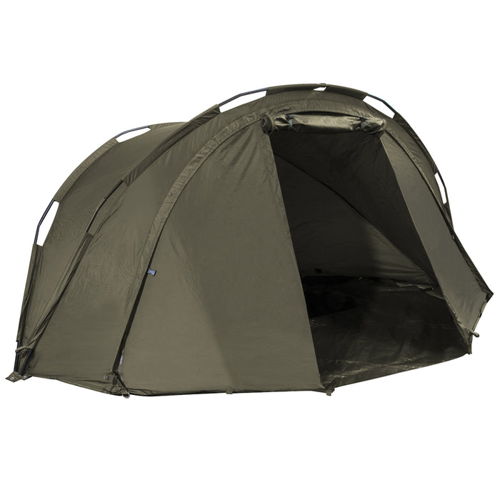 2 Man Carp Fishing Bivvy Tent - UV & Waterproof Outdoor Shelter Cover & Pegs - LoopsDirect