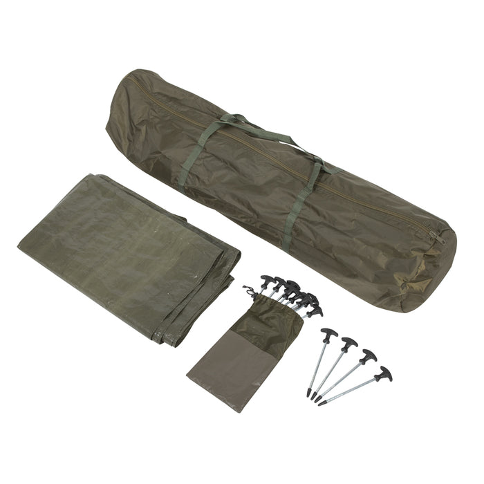 2 Man Carp Fishing Bivvy Tent - UV & Waterproof Outdoor Shelter Cover & Pegs