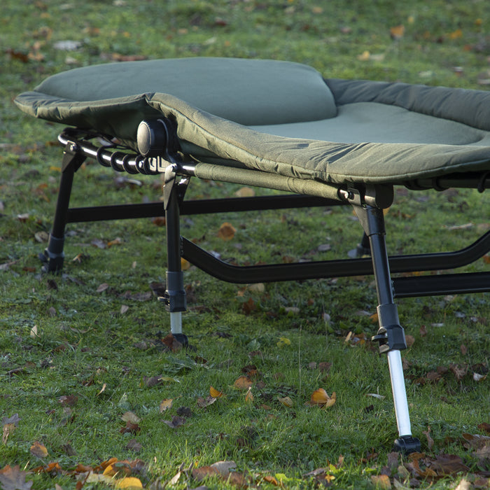 2 PACK WIDE Adjustable Fleece Camping & Fishing Bedchair Set - Levelling Feet - LoopsDirect