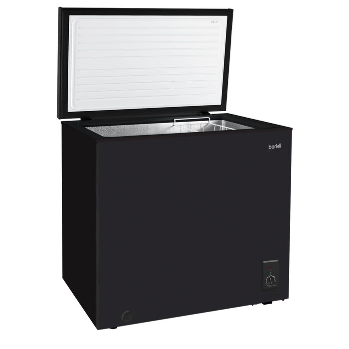 BLACK 142L Freestanding Chest Freezer -12 to -24 Degrees - Refrigeration Mode