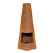 45x150cm CORTEN STEEL Chininea Wood Burner - Fire Pit Garden Heater Outdoor Rust - LoopsDirect