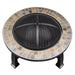 30 Inch Traditional Fire Pit Wood Burner - Outdoor Garden Heater - Mesh Screen - LoopsDirect