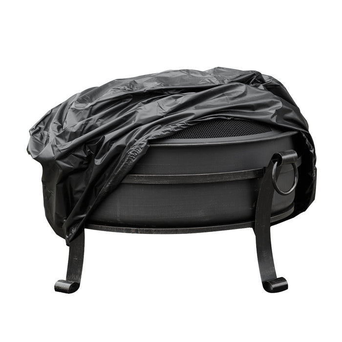 Outdoor Rated Fire Pit Cover for ys12101 - Black PVC 880mm x 460mm Water & Rain