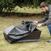 Outdoor Rated Fire Pit Cover for ys12105 - Black PVC 850mm x 320mm Water & Rain - LoopsDirect