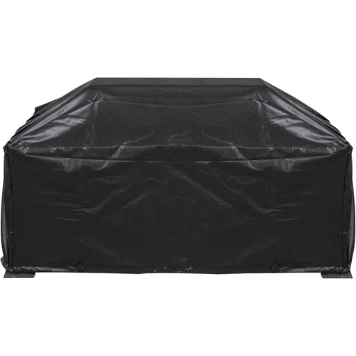 Outdoor Rated Fire Pit Cover for ys12105 - Black PVC 850mm x 320mm Water & Rain