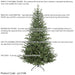 6ft 180cm Artifical Hinged Christmas Tree - 43 Inch Wide Realistic Xmas Tree - LoopsDirect