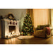 7ft 210cm Artifical Hinged Christmas Tree - 49 Inch Wide Realistic Xmas Tree - LoopsDirect