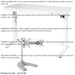 1200 x 600mm White Electric Sit & Stand Desk USB & Twin Monitor Bracket Standing - LoopsDirect