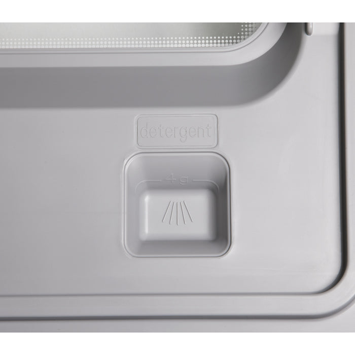 White Mini Worktop Dishwasher - 3 Place Settings - Portable Tabletop Dish Washer