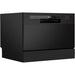 Black Worktop Dishwasher - 6 Place Settings - Portable Tabletop Dish Washer