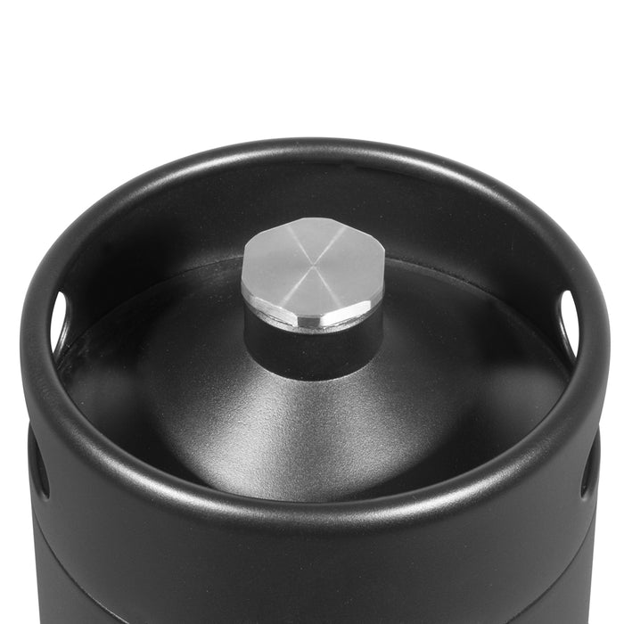 5L Matt Black Mini Growler Keg - Beer & Soft Drinks Dispenser Canister Barrel