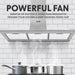 90cm STEEL Chimney Style Cooker Hood & Carbon Air Filters Kitchen Extractor Fan - LoopsDirect