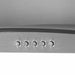 60cm Curved Glass & Steel Cooker Hood & Carbon Air Filters Kitchen Extractor Fan - LoopsDirect