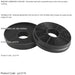 2 PACK Carbon Air Filters For Kitchen Cooker Hood Extractor Fan - 105mm x 23.5mm - LoopsDirect