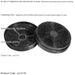 2 PACK Carbon Air Filters For Kitchen Cooker Hood Extractor Fan - 175mm x 35mm - LoopsDirect