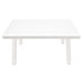 Premium 5 Seater Garden Coffee Table & Parasol Set - White Aluminium Corner Sofa - LoopsDirect