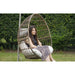 2 PACK Premium Single Hanging Garden Egg Chair - Wicker Rattan - Swing Cocoon - LoopsDirect