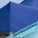 2x2m Pop-Up Gazebo - BLUE Heavy Duty Frame & Water Resistant - Garden Pavillion - LoopsDirect