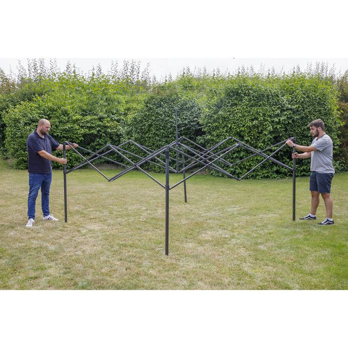 2x2m Pop-Up Gazebo - BLUE Heavy Duty Frame & Water Resistant - Garden Pavillion