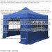 2x2m Pop-Up Gazebo & Side Walls Set BLUE - Strong Outdoor Garden Pavillion Tent - LoopsDirect