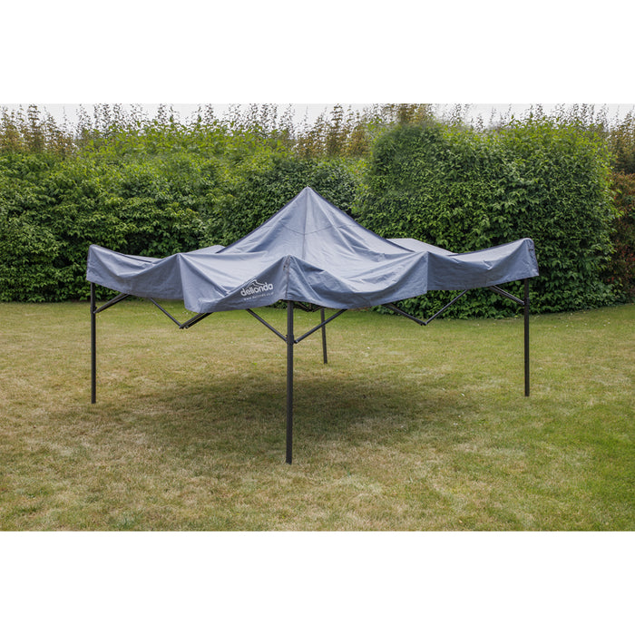 2x2m Pop-Up Gazebo - GREY Heavy Duty Frame & Water Resistant - Garden Pavillion - LoopsDirect