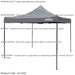 3x3m Pop-Up Gazebo & Side Walls Set GREY - Strong Outdoor Garden Pavillion Tent - LoopsDirect