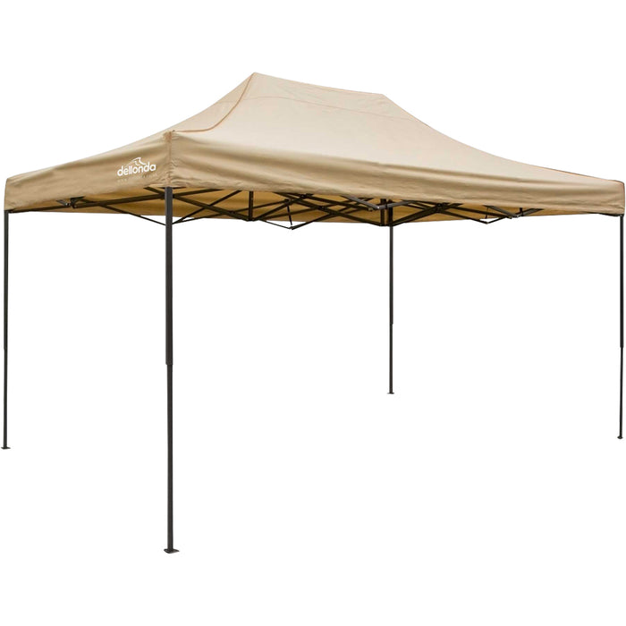 3x4.5m Pop-Up Gazebo - BEIGE Heavy Duty Frame & Water Resistant Garden Pavillion