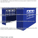 2x2m Pop-Up Gazebo & Side Walls Set BLUE - Strong Outdoor Garden Pavillion Tent - LoopsDirect