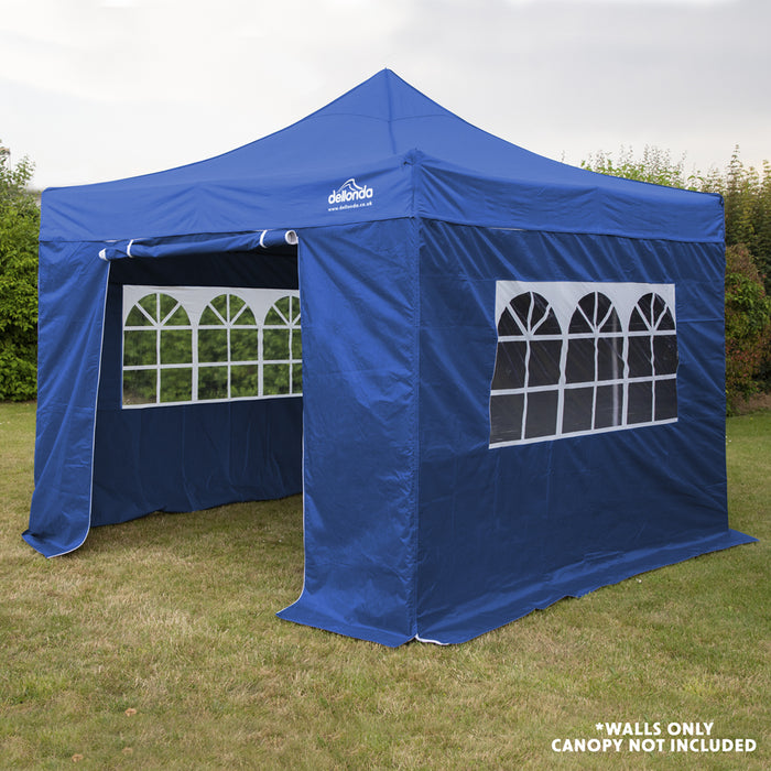 Side Walls Door & Windows for 2x2m Pop-Up Gazebo - BLUE - Garden Party Tent