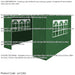 Side Walls Door & Windows for 2x2m Pop-Up Gazebo - GREEN - Garden Party Tent - LoopsDirect