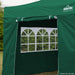 Side Walls Door & Windows for 2x2m Pop-Up Gazebo - GREEN - Garden Party Tent - LoopsDirect