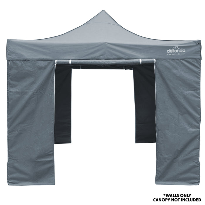 Side Walls Door & Windows for 2x2m Pop-Up Gazebo - GREY - Garden Party Tent - LoopsDirect