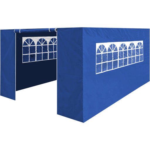 Side Walls Door & Windows for 3x4.5m Pop-Up Gazebo - BLUE - Garden Party Tent