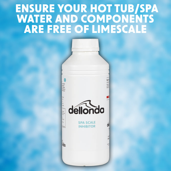 1L Hot Tub Spa Scale Inhibitor Bottle - Prevent Limescale Buildup - Water Pool - LoopsDirect