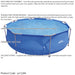 10ft Steel Frame Garden Swimming Pool & Filter Pump - 76cm Deep Kids Paddling - LoopsDirect