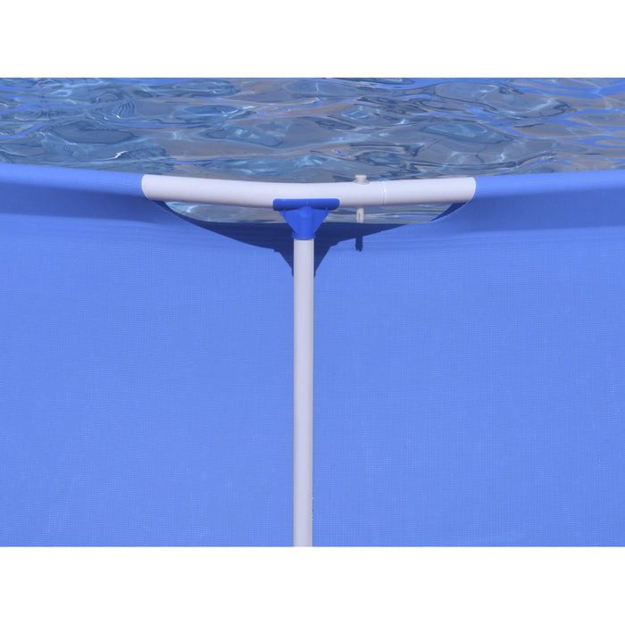10ft Steel Frame Garden Swimming Pool & Filter Pump - 76cm Deep Kids Paddling
