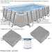 5.5x3m Premium Garden Swimming Pool Pump & Accessories Set 99cm Deep Kids Paddle - LoopsDirect