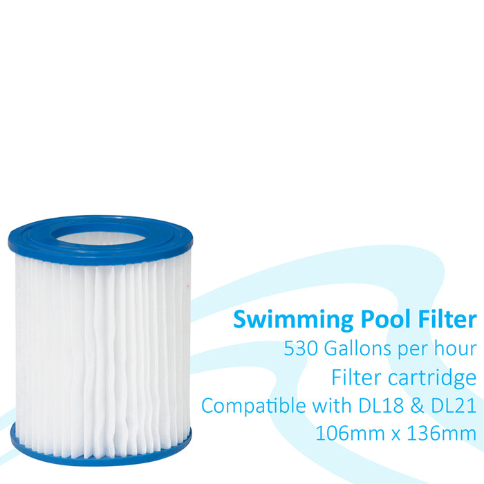 106 x 136mm Swimming Pool Filter Cartridge Replacement New Water Filtration Pod