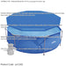 10ft Steel Frame Garden Swimming Pool Pump & Accessories Set - 76cm Deep Kids - LoopsDirect