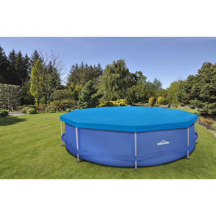 12ft Steel Frame Garden Swimming Pool Pump & Accessories Set - 76cm Deep Kids