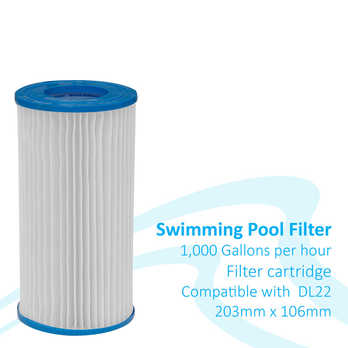 106 x 203mm Swimming Pool Filter Cartridge Replacement New Water Filtration Pod