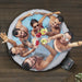 4-6 Person Inflatable Hot Tub & Smart Pump - Rattan Effect Outdoor Garden Party - LoopsDirect