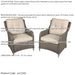 2 PACK Rattan Wicker Garden Dining Chair Set & Cushions - Weatherproof Seating - LoopsDirect