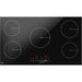 90cm 9300W 4 Zone Electric Induction Hob - Black Glass Touch Control Flush