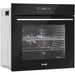 Black 60cm Integrated Fan Assisted Electric Oven 72L Wall Mounted Built-In Grill